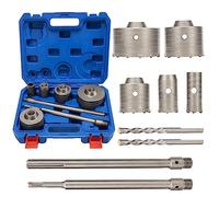 Set de Sierra Perforadora para Hormigón 9 Piezas Brocas de 30mm a 100mm con Estuche de Almacenamiento Profesional para Taladrar Hormigón y Materiales Duros
