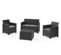 Set Salón desde el Jardín Efecto Rota Compuesto de Mesa Sillones Y Sofá Cama