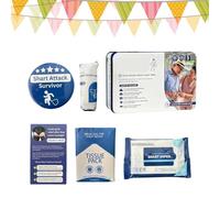 Set de supervivencia para pedos: toallitas húmedas y ropa interior, divertidos y realistas juguetes novedosos, divertido kit de broma sobre flatulencias, paquete de rescate de emergencia con gas, truc