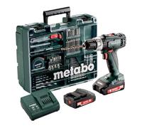Set de taladradora Metabo BS 18 L, batería AH, 602317870 200W, 18V