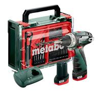 Set de taladro atornillador de batería PowerMaxx BS Basic (12 V, 2 baterías, 2 Ah, 34 Nm, 41 pzs.)