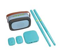 Set de Tambores de Aire Elctrico, Kit de Batera de Tambor de Entrenamiento Porttil 3D de Deteccin de Movimiento (cielo azul