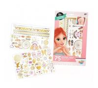 Set de tatuajes lavables para niñas - 75 piezas