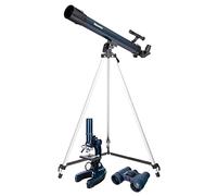 Set De Telescopio, Microscopio y Prismáticos Educativos Discovery Scope 3 para Niños con Accesorios y Libro En Italiano