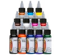 Set de tinta para tatuajes Eternal Ink - Kit de 12 Colores Eternal Ink - 30 ml. Tinta Original (Made in USA)