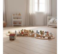 Set de tren de madera XL – 113 piezas | Little Dutch