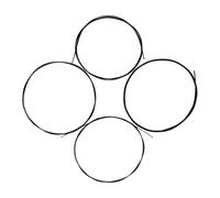 Set de Ukelele String Hell Clear Sounds Parte de Repuesto para Ukulele -Music Enthusiasts White 4pcs/Set (BLACK)