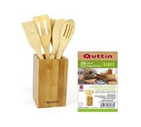Set de Utensilios para Cocina Quttin Bambú (5 Pcs)