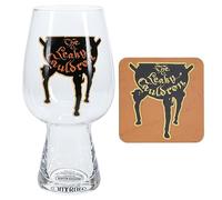 Set de vaso y posavasos Leaky Cauldron Harry Potter - Producto oficial, regalo para fans de Harry Potter, vaso de 550ml (18 oz)