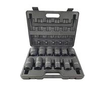 Set de vasos para atornilladora de impacto, llave tubo, 3/4 pulgadas, 24-41 mm, 12 piezas