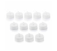 InnovaGoods® Velas 12 Unidades, Velas led efecto llama, set de velas de Luz cálida, No se calienta ni quema, Larga duración (70-75 h), Botón on/off. Ideal para regalar, decoración mesa. Color Blanco.