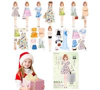 Set de vestir magnético para niñas, juguete creativo con partes magnéticas estables, ropa versátil, combinaciones imaginativas, favorece el juego de rol, la creatividad, las habilidades motoras finas