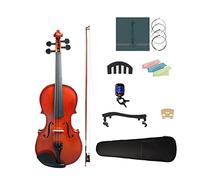 Set De Violín Acústico De Color Natural De Brillo 4/4-1/8 Con Arco De Violín/Sintonizador/Caja Violín (Color : 1-2)