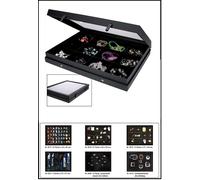 Set De Vitrinas Para Joyas Ketten BLACK 12X 87X90X43Mm Safe 5675 400X300X55 Mm