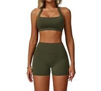 Set de Yoga Mujer Conjunto de 2 Piezas chándal for Mujer, Ropa Deportiva, Conjuntos Yoga, Sujetador Entrenamiento, Mallas Cintura Alta for Gimnasio(Color 5,XL)