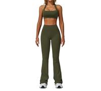 Set de Yoga Mujer Conjunto de 2 Piezas chándal for Mujer, Ropa Deportiva, Conjuntos Yoga, Sujetador Entrenamiento, Mallas Cintura Alta for Gimnasio(Color 10,M)