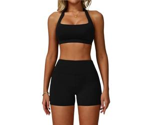 Set de Yoga Mujer Conjunto de 2 Piezas chándal for Mujer, Ropa Deportiva, Conjuntos Yoga, Sujetador Entrenamiento, Mallas Cintura Alta for Gimnasio(Color 2,M)