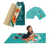 Set De Yoga para Niños - Esterilla De Yoga Unicornio para Niñas y Niños - Unicornio, Sirena y Muñeca - Libre De Químicos - No Tóxico - Antideslizante - con 12 Tarjetas De Yoga (Sirena)