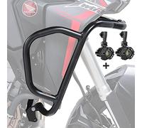 Set Defensas Arriba + Faro addicional Compatible para Honda Africa Twin 1100 20-23 Negro