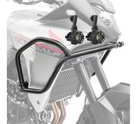 Set Defensas + Faro addicional Compatible para Honda Transalp XL 750 23-25 HG12 Negro