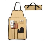 Set delantal c/6 accesorios barbacoa aktive