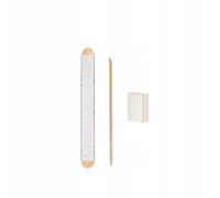 Set desechable Staleks Pro (papmAm Mix sobre base de madera, pulidor, palo naranja).