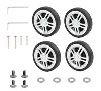 Set di 4 ruote di ricambio per valigie, 50 x 11 mm, ruote di ricambio in titanio, ruote di supporto resistenti all'usura per bagagli, ruote di supporto durevoli per valigie