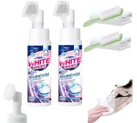 Set di detergente per scarpe da ginnastica portatile a secco senza acqua, detergente per macchie ostinate per scarpe di vari materiali