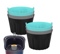 Set di ni, ni para freidora de aire - para muffins reutilizables para freidora de aire | Molde de horno, antiadherente para huevos escalfados para pasteles, magdalenas, tartas, pudines