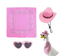 Set di outfit sculture gooses, set di outfit statue gooses,Kit di abbigliamento per la statua gooses - Il kit multifunzionale per piccoli animali include occhiali per sciarpa per cappellini per prato