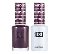 Set di smalto gel DND - 1 ciascuno di smalto in gel rosso e smalto rosso 634 viola rossastro 0,5 fl oz