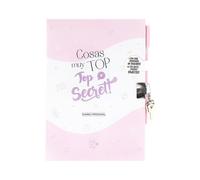 Set Diario con Candado y Bolígrafo Cosas Muy Top Top Secret Rosa - Regalo especial para comuniones