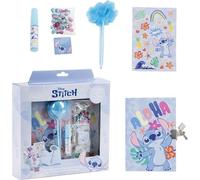 Diario Set Stitch - Set de Papelería con Diario Secreto, Fuzzy Pen, Stickers y Accesorios para Niños Creativos Fans de Lilo & Stitch que Quieren Escribir y Decorar a su Estilo