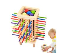 Set Dice - Juego de consultoría social de madera Palos - Juegos de madera Fine Motor Skills Cuenta Mathematics Educational Toys for Children and Niñ