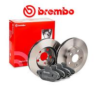 Set Discos Y Pastillas de Freno Delantero BREMBO para Fiat 500 1.2 Gasolina /