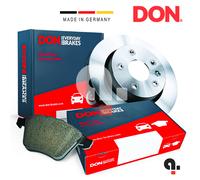 Set Discos Y Pastillas de Freno Trasero DON para Fiat 500L 0.9 1.3 1.4 1.6