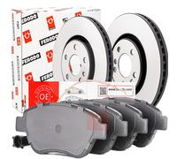 Set Discos Y Pastillas Freno Delantero ferodo Fiat 500 0.9 1.3 Multijet 1.4 1.6