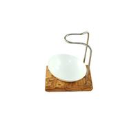 Set Diseño Plus De Olivo Con Tazón de Porcelana Oblicua 10CM