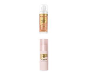 Set Doble Max Factor Miracle Pure - Highlighter Balm 15 Rose Gold + Hydratint Essence Skin Tint 4 Light-Medium 6g - Glow y Piel Radiante