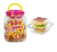 Set dulces | Trolli Burger XXL | 20 unidades | Delicioso Bote hamburguesas dulces, Especiales para celebraciones