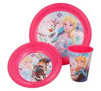SET EASY 3 PCS (PLATO, CUENCO Y VASO EASY 260 ML) FROZEN IRIDESCENT AQUA (17915)