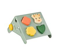 Sophie la Girafe - Pack Educativo 2-en-1 Ábaco Balancín + Clasificador de Formas - A partir de 10 Meses - Caucho Natural & Plástico Reciclado | Motricidad Fina & Lógica | Regalo Bebé