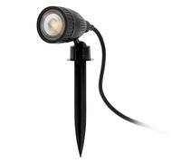 Set EGLO de 3 lámparas LED Smart Home para exterior con pincho Nema 1-C, iluminación de jardín con anclaje, lámpara de plástico negra transparente, blanco cálido-frío, RGB, IP44