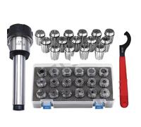 Set ER20 ER25 ER32 ER40 ER Collect Chuck Spring Clamps ChuckMorse Holder MTB2 MTB3 MTB4 MTB5 Tool Holder Suit CNC Milling(MTB3-ER25-15Pcs)