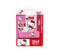 HELLO KITTY ICONIC - Set de Escritura, Estuche Regalo, Estuche Metálico, Plumier, Estuche Niño, Ideal para Niños, Cómodo y Versátil, Calidad y Resistencia, 27x3x37.5 cm
