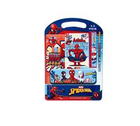 SPIDERMAN ATTACK - Set de Escritura, Estuche Regalo, Estuche Metálico, Plumier, Estuche Niño, Ideal para Niños, Cómodo y Versátil, Calidad y Resistencia, 27x3x37.5 cm