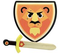 Set Escudo y Espada León de Madera para Niños desde 3 Años Juego Educativo