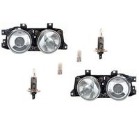 Set Faros Izquierda & Derecho Apto para BMW 7 E32 09/ 88-09/ 94 & Bombilla