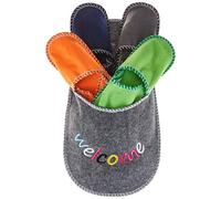 Set Fieltro 4 Pares Zapatilla Welcome