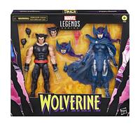 Set figuras hasbro marvel legends series wolverine & lady psylocke